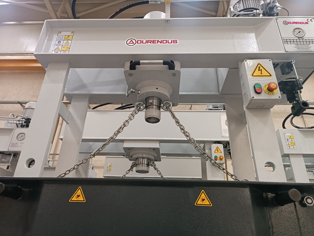 Durendus DW Series Hydraulic Plate Press 80 Ton with Sliding Cylinder