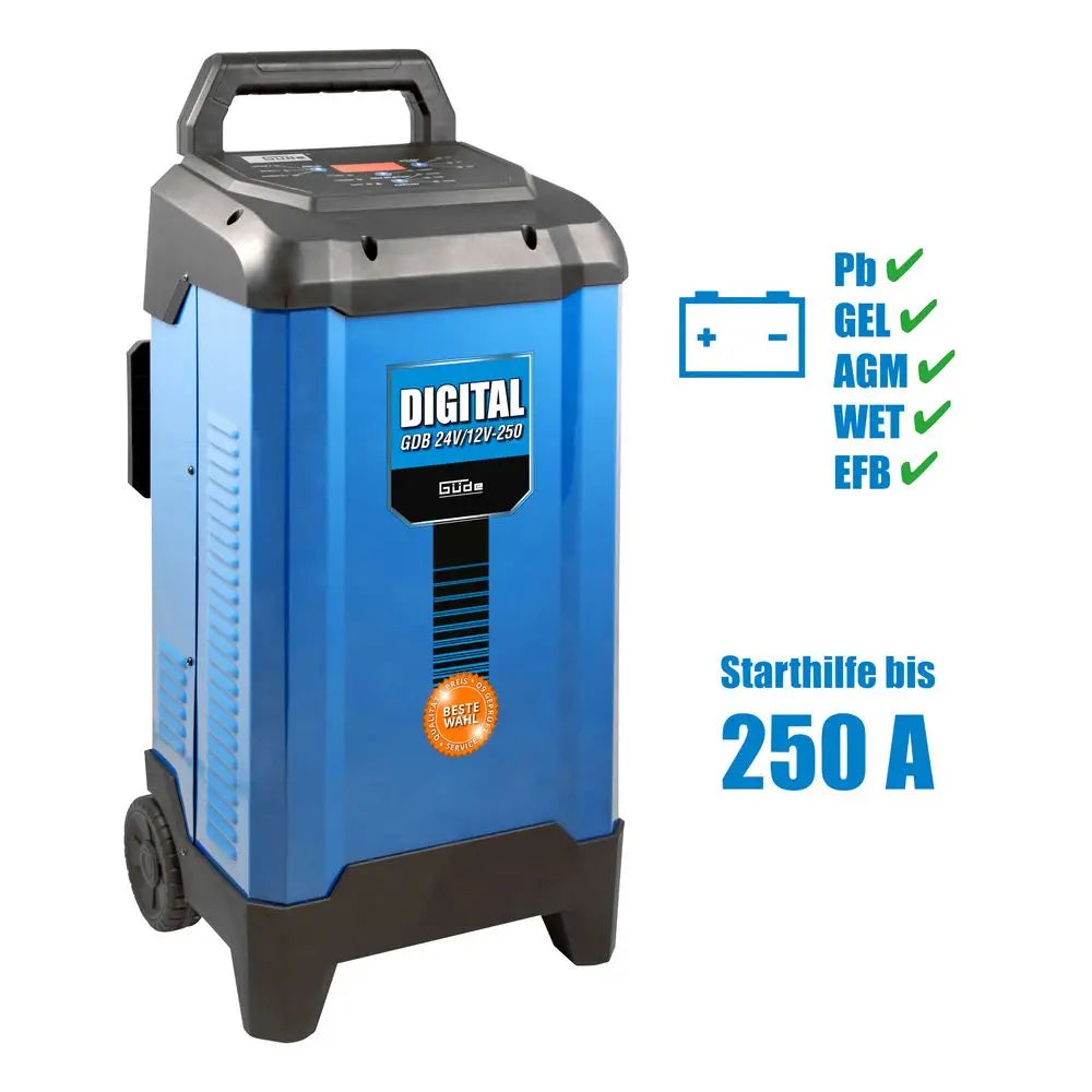Digital battery charger Güde GDB 24V/12V-250