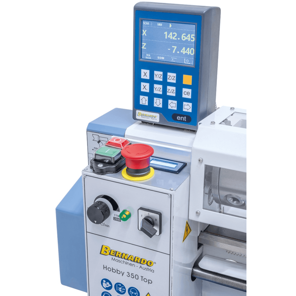 Bernardo Hobby 350 Top Metal Lathe Compact with 2-axis DRO
