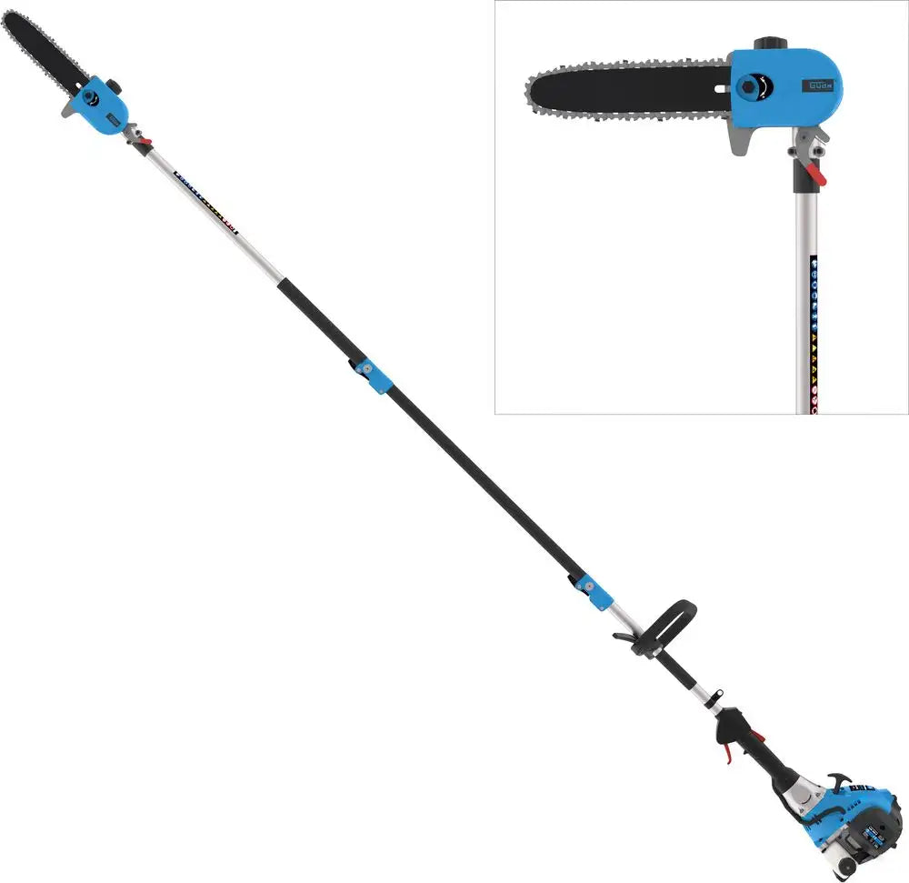 Petrol pole saw Güde GAK 1001 B – 2-stroke engine, pivoting head 0–90°