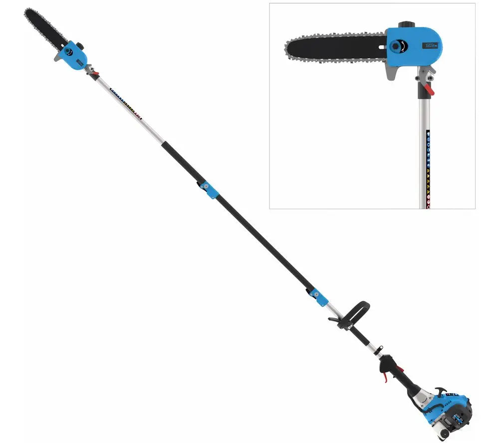 Petrol pole saw Güde GAK 1001 B – 2-stroke engine, pivoting head 0–90°