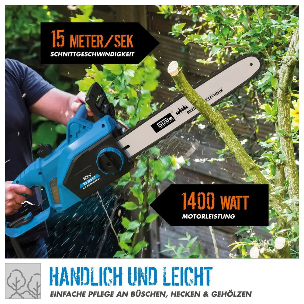 Gardening tool Guede Electric Chainsaw Güde KS 355 EC