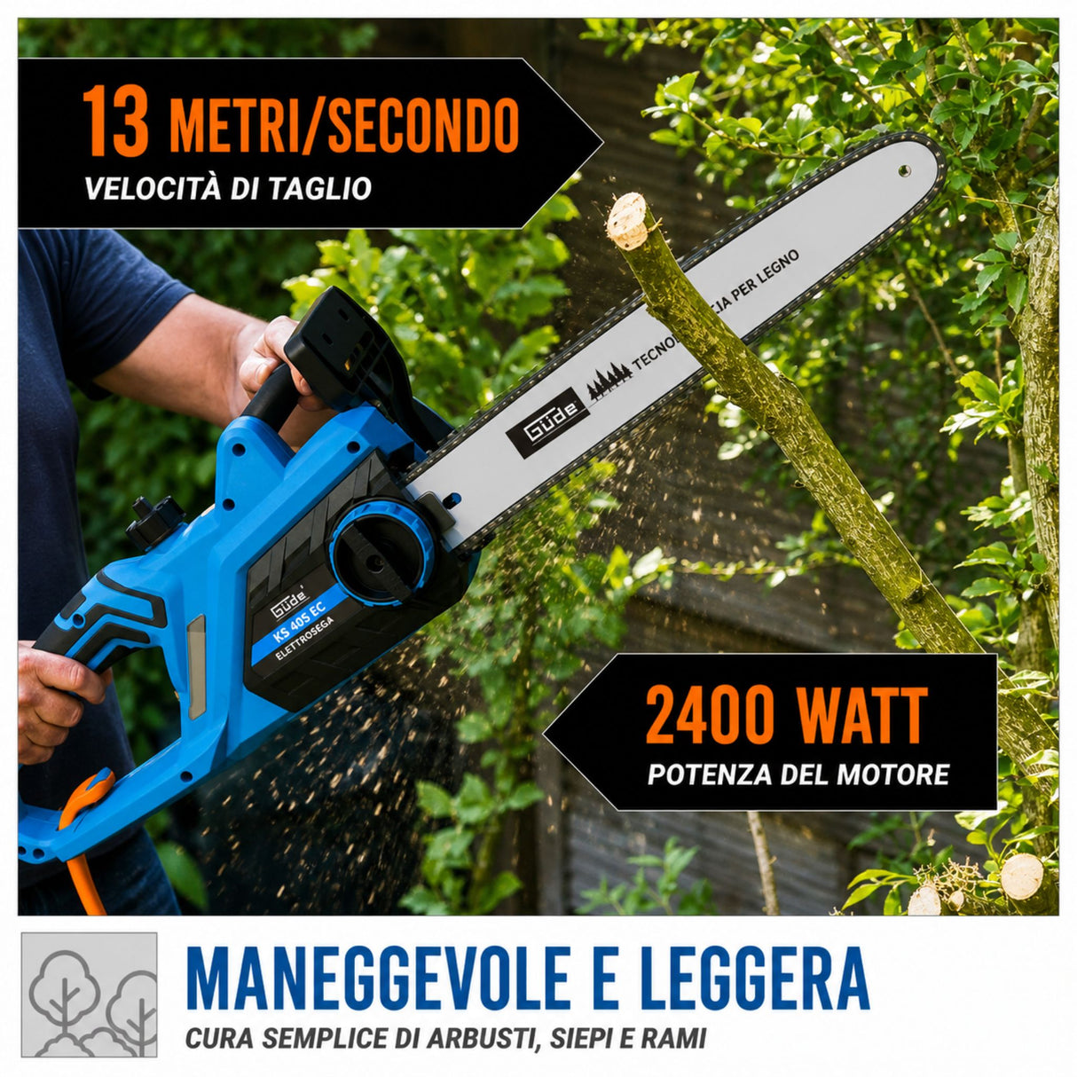 Gardening tool Electric chainsaw Güde KS 405 EC