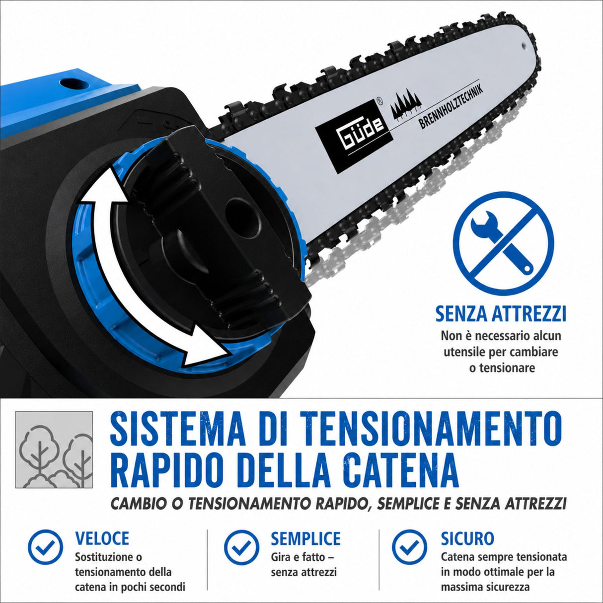 Gardening tool Electric chainsaw Güde KS 405 EC