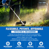 Güde GPS 1001 4-in-1 Multifunction Brushcutter – 1.2 kW 2-stroke engine with 4 attachments