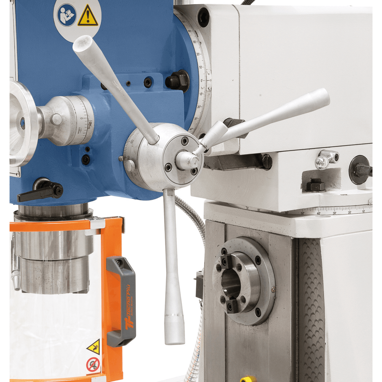 Bernardo UWF 80 E Vario Universal Milling Machine – ISO 40, variable speed vertical spindle (Delta-Frequency inverter), ES-12 H 3-axis DRO