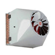 Aerotermo ad acqua Reventon, serie Farmer OpenAir: struttura robusta in acciaio verniciato, serpentino con tubazioni in rame/acciaio per l’allacciamento a impianto idraulico, ventilatore centrifugo ad alta portata ideale per grandi spazi aperti. Dotato di supporto regolabile per montaggio a parete o soffitto, griglia di protezione frontale e attacchi idraulici standard. Progettato per garantire distribuzione uniforme del calore in ambienti agricoli e industriali, con efficienza e resistenza alle condizioni 
