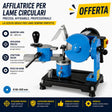 Affilatrice per lame Güde GSS-500, ideale per affilatura precisa di lame circolari con regolazione angolare e mola ad alte prestazioni.