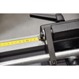 Arresto manuale Flott con nastro metrico e braccio ribaltabile, compatibile con seghe a nastro HBS 225 A / 250 A / 250 HA.