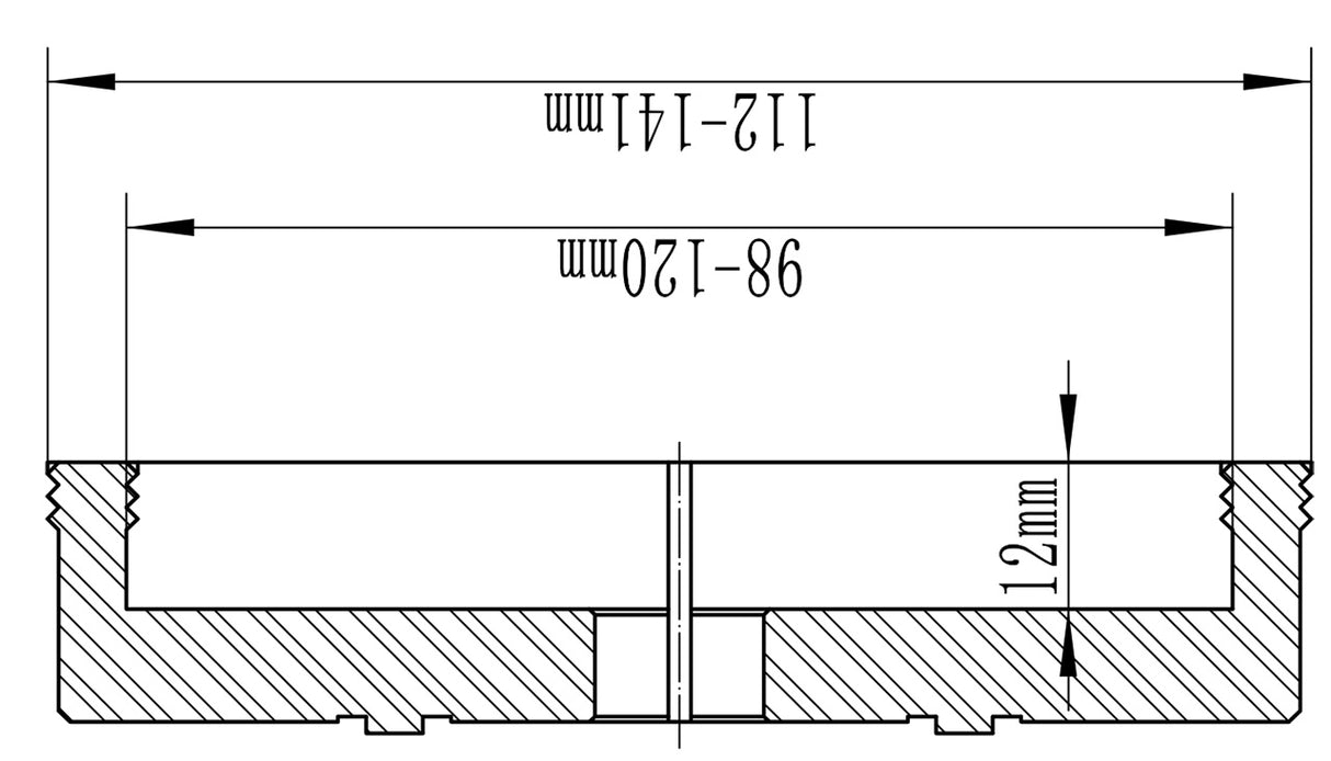 Bernardo lathe chuck 4-jaw for M115 chuck