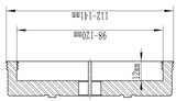 Bernardo lathe chuck 4-jaw for M115 chuck