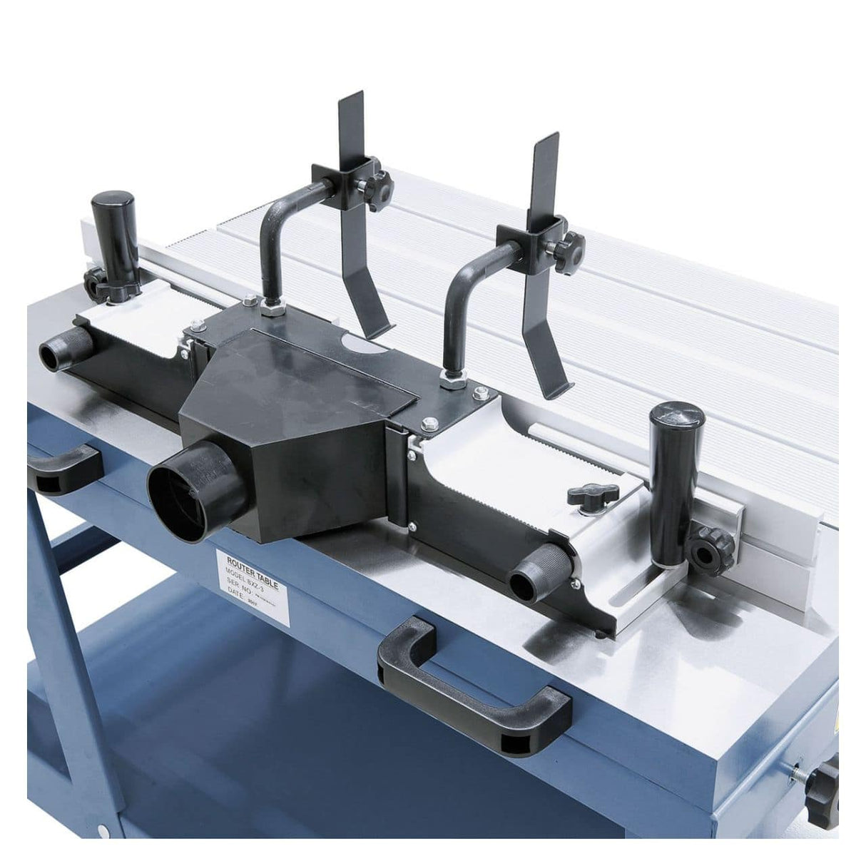 Bernardo RT 3 F Milling Machine Bench – Sliding table 785 × 310 mm, cast iron table 785 × 505 mm, tilting table 0-45°, dust extraction Ø 60 mm, weight 55 kg