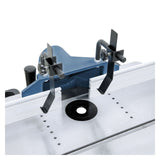 Bernardo RT 3 T Milling Table - Tilting table 0°-45°, cast iron table 780 × 505 mm, tilting table 0-45°, extraction Ø 100 mm, weight 57 kg