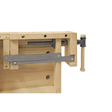 Bernardo WB 2100 Profi Professional Workbench – steamed solid red beech, dimensions 2,120 × 760 mm, working height 860 mm, weight 73 kg
