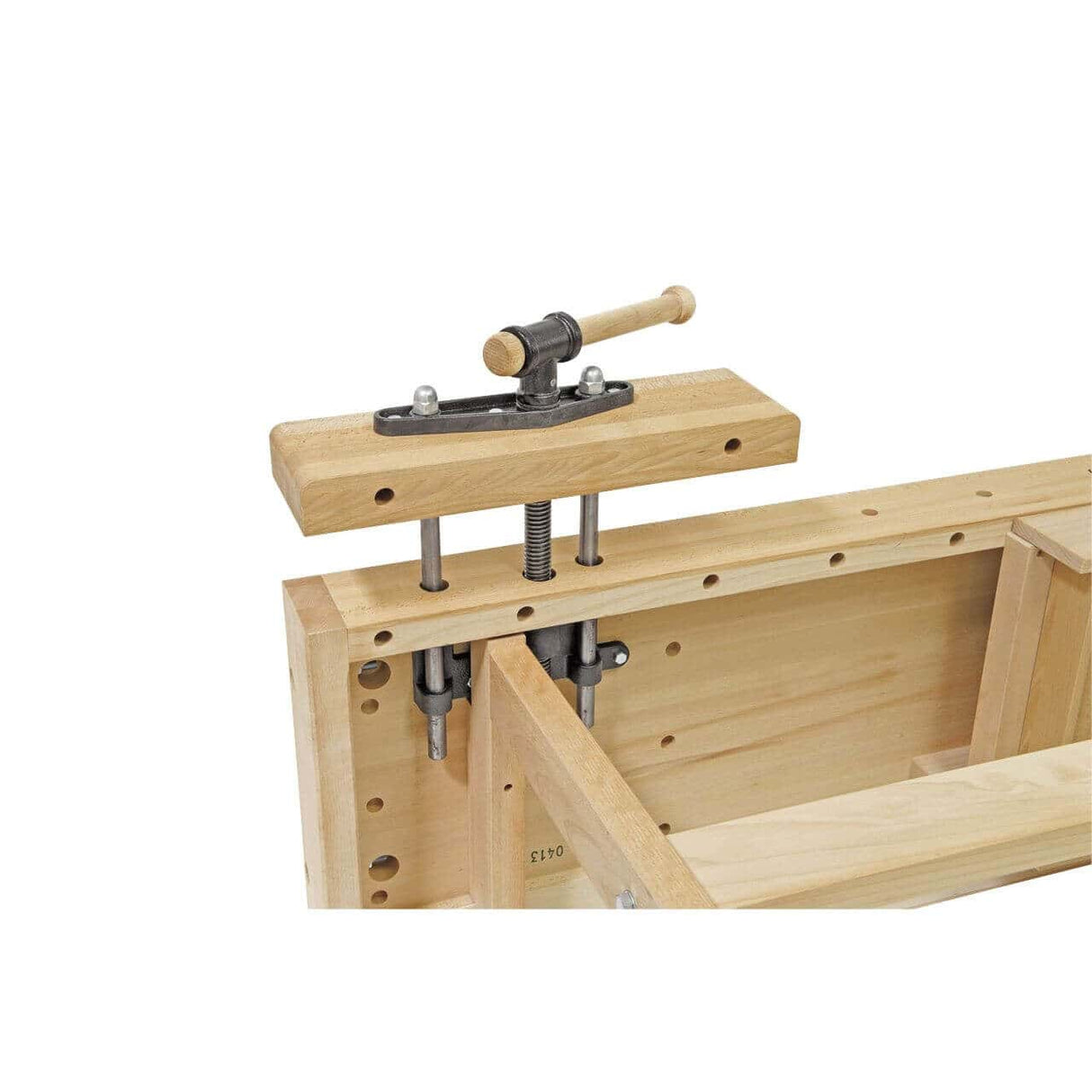 Bernardo WB 2100 Profi Professional Workbench – steamed solid red beech, dimensions 2,120 × 760 mm, working height 860 mm, weight 73 kg