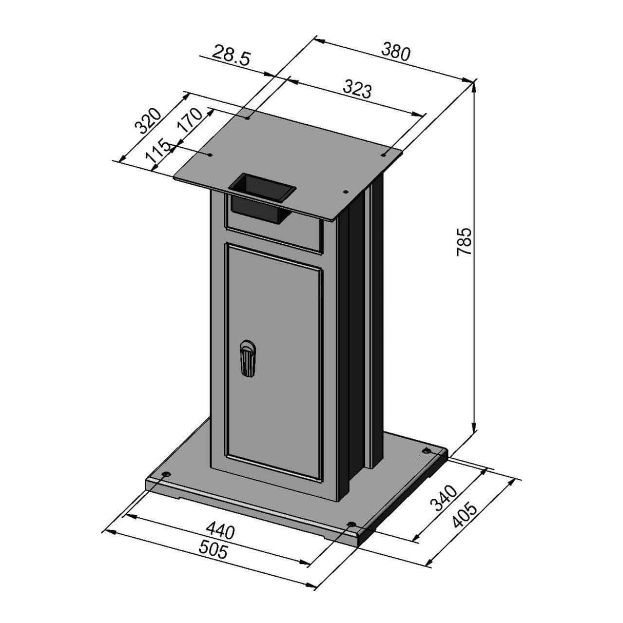 Base for model G grinders