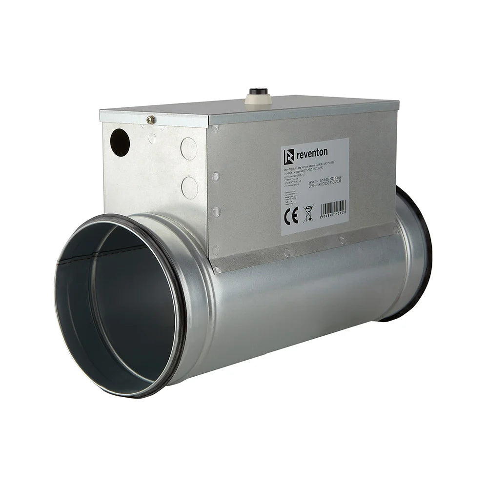 Batteria di riscaldamento elettrica dotata di sistema di controllo integrato per una regolazione precisa e un'efficienza energetica ottimale.