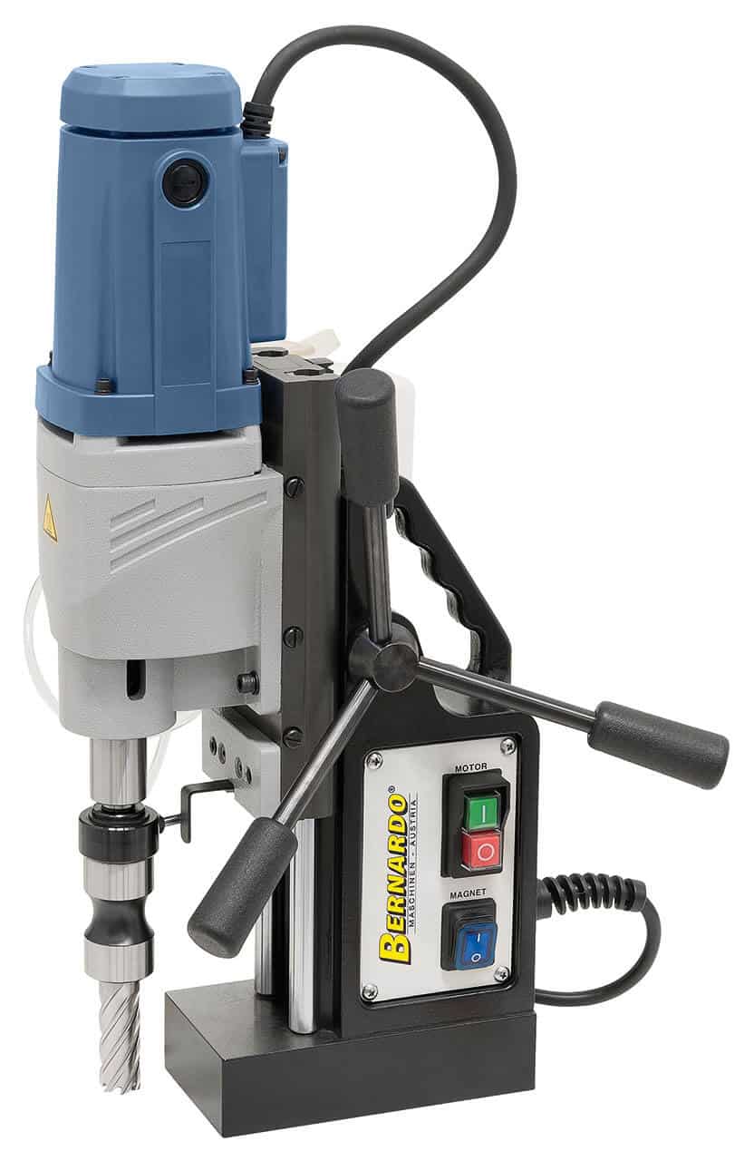 Carotatrice magnetica Bernardo MD 5075 con capacità Ø 50 mm, 2 velocità, lubrificazione interna e base magnetica da 12.800 N.
