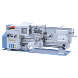 Tornio Bernardo Hobby 300 Vario con regolazione elettronica della velocità, struttura compatta e mandrino a 3 griffe, perfetto per modellisti e hobbisti evoluti.