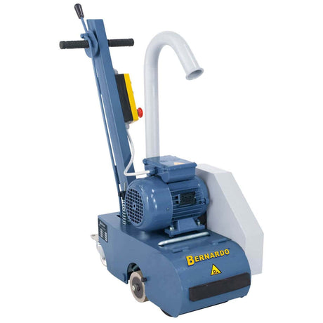 Smerigliatrice per parquet Bernardo PSM 200 con larghezza di levigatura 200 mm e sacco raccogli-polvere incluso.