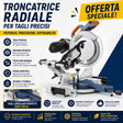 Troncatrice Bernardo ZKG 305 D a doppia inclinazione alimentazione 230V, ideale per tagli angolari precisi su legno e materiali derivati con elevata stabilità e versatilità.