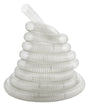 Tubo di aspirazione a spirale Bernardo Ø180 mm, lunghezza 6 m, trasparente con spirale in acciaio zincato, flessibile e resistente per sistemi di aspirazione industriale.
