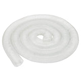 Tubo in PVC Bernardo Ø100 mm, lunghezza 10 m, trasparente e flessibile con spirale in acciaio zincato, ideale per impianti di aspirazione industriale e per la lavorazione del legno.