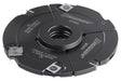 Testa regolabile Bernardo Ø160 mm con regolazione 4–7,5 mm, foro 30 mm e anello di battuta, ideale per creare scanalature e giunzioni precise su legno con toupie e fresatrici verticali.