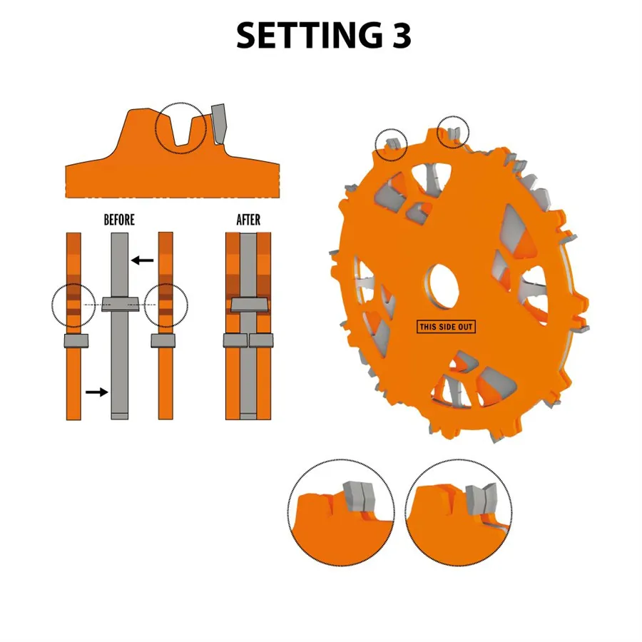 CMT Dado Pro Blade Set - D203x6.2-20 d15.87 Z12 HW