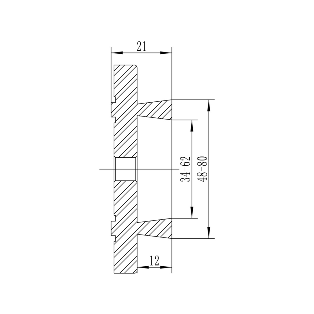 Bernardo M 95 Lathe Chuck with Standard Jaws Type A