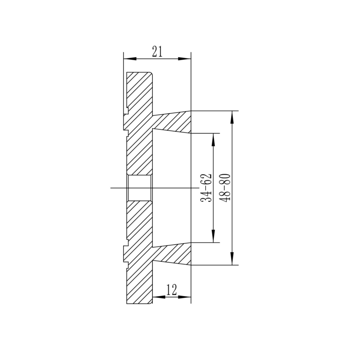 Bernardo M 95 Lathe Chuck with Standard Jaws Type A