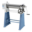 Calandra Bernardo HRM 610 con rulli da 610 mm in acciaio, rullo posteriore inclinabile e basamento di serie per la produzione di tubi e coni.