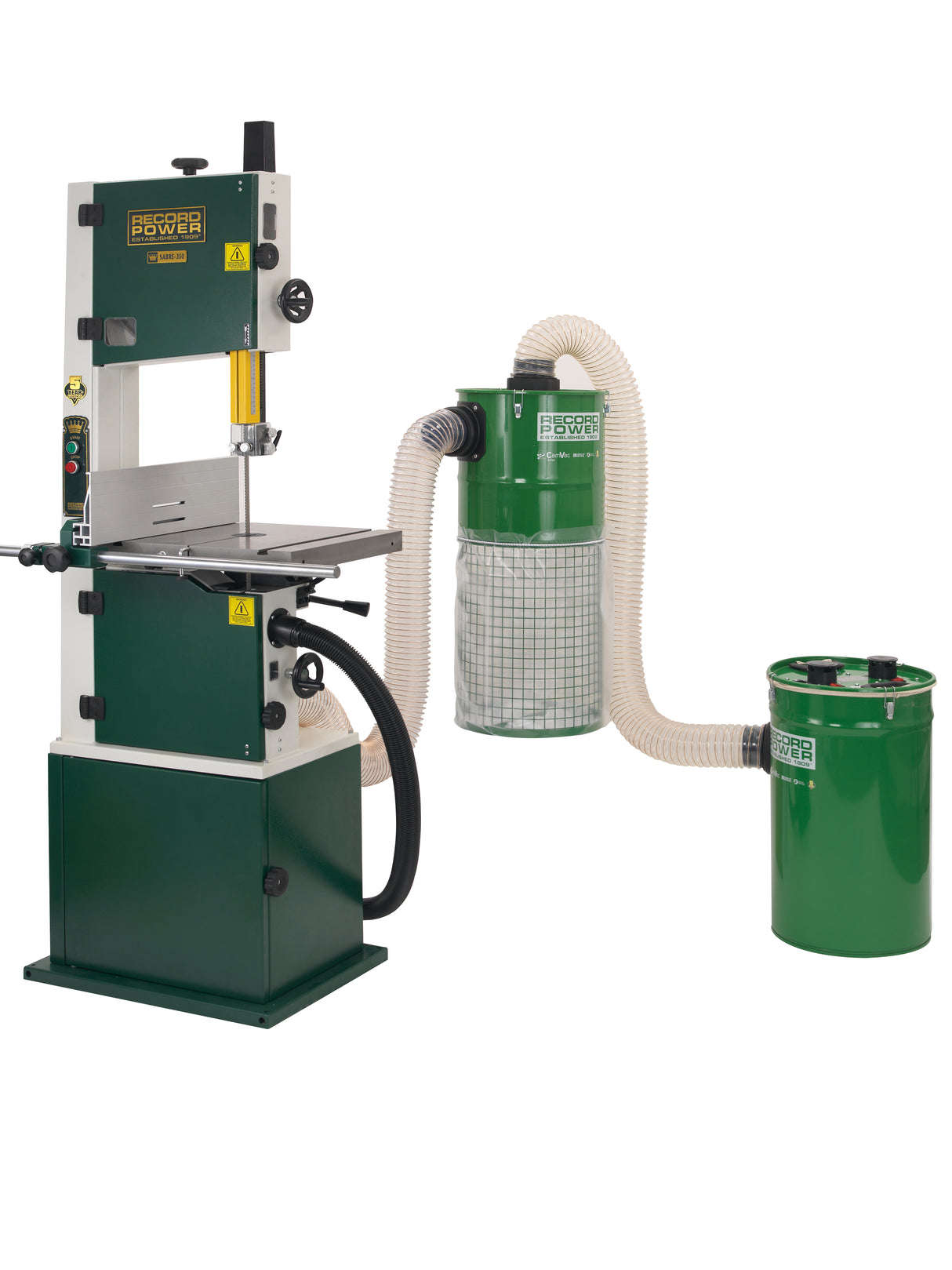 Record Power Defender Interceptor 150 L Wall-Mounted Dust Extractor