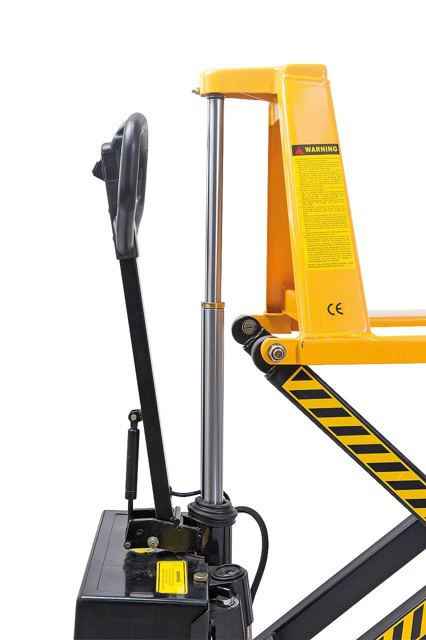 Bernardo SHW 1000 ET Electric Scissor Lift Pallet Truck – 1,000 kg capacity, 800 mm lift, 12V/70Ah battery, EN 1757-4 compliant