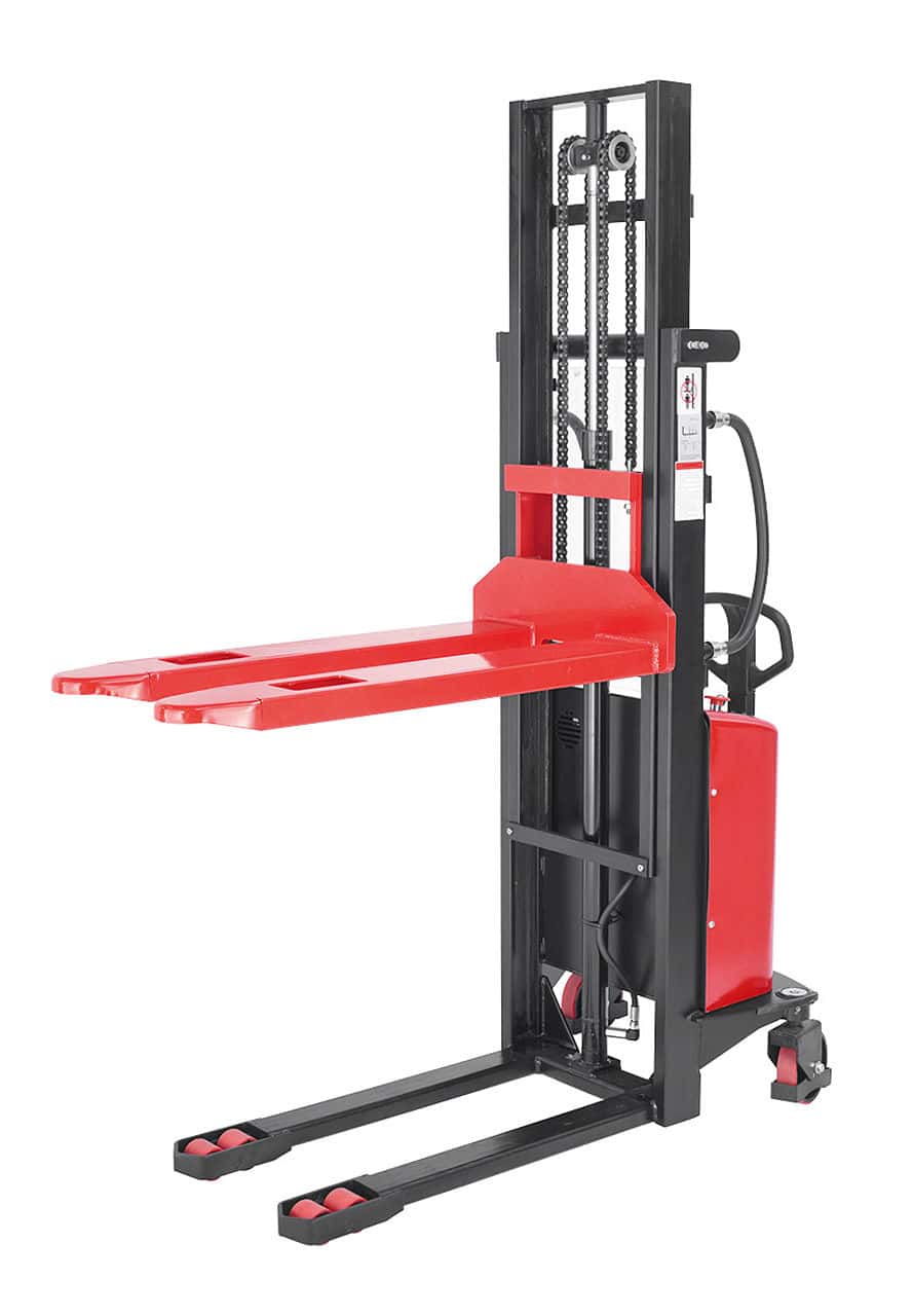 Electric stacker Bernardo EHS 1000 - 2.5 – capacity 1,000 kg, lifting height 2,560 mm, motor 1.5 kW, battery 12V, weight 420 kg
