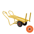 Il carrello manuale professionale Ravendo PT 112 Ergo, con capacità 325 kg, ruote robuste in acciaio con pneumatici in gomma e maniglie ergonomiche, ideale per uso intensivo in ambienti industriali e logistici.
