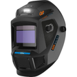 Casco per saldatura GÜDE GSH-3S-VL-TC-2 con filtro auto-oscurante, tecnologia True Color, ventilazione integrata e luce LED.