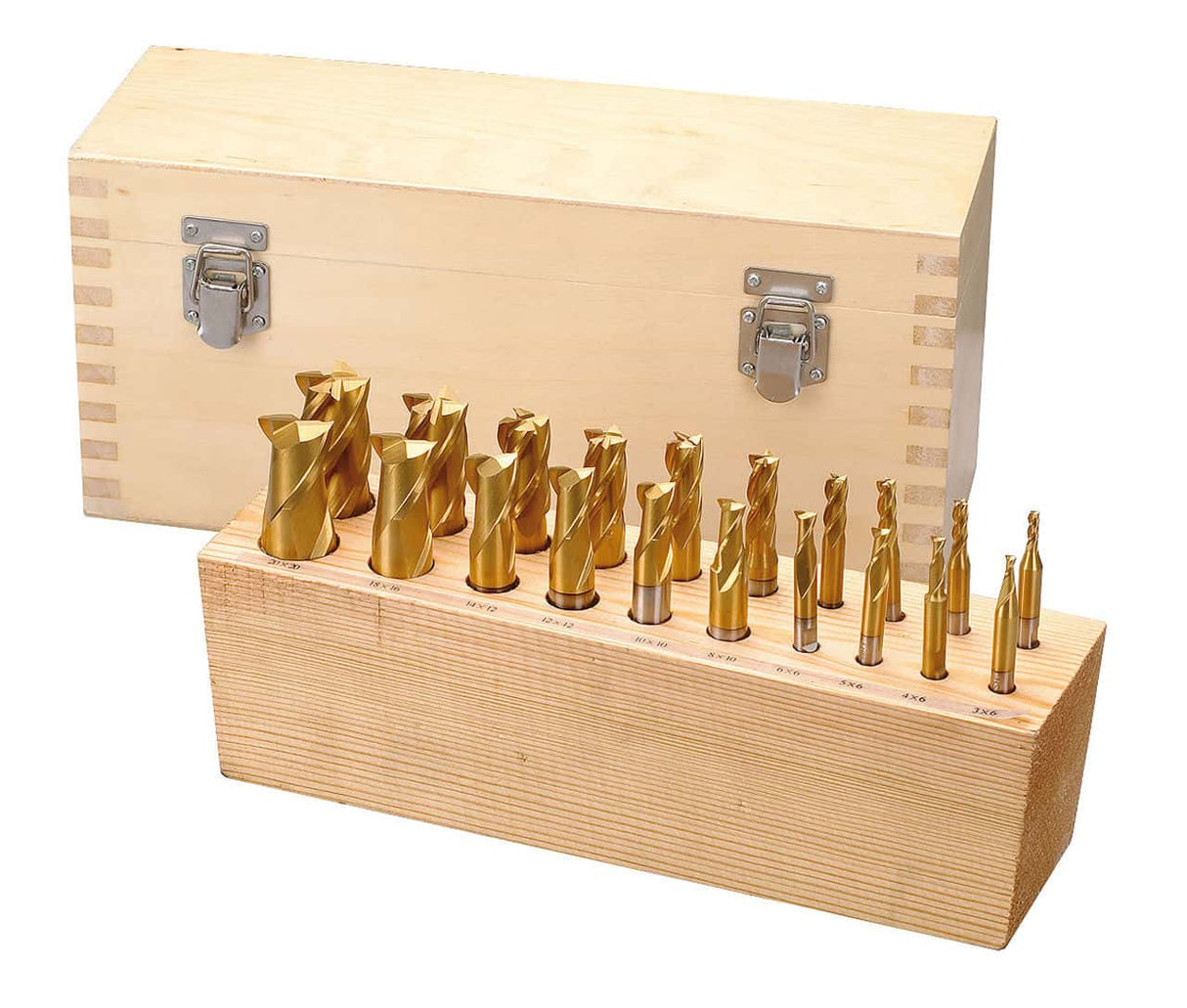 Combination cutter cassette, titanium nitride (TiN) coating, 12-piece set