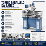 Bernardo Proficenter 650 G Metal Lathe Milling Machine with 2-Axis DRO