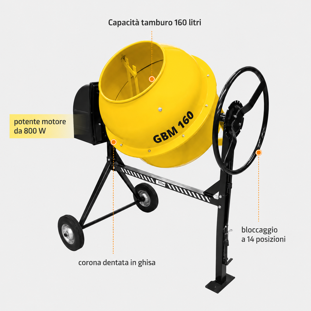 Güde Cement Mixer GBM 160