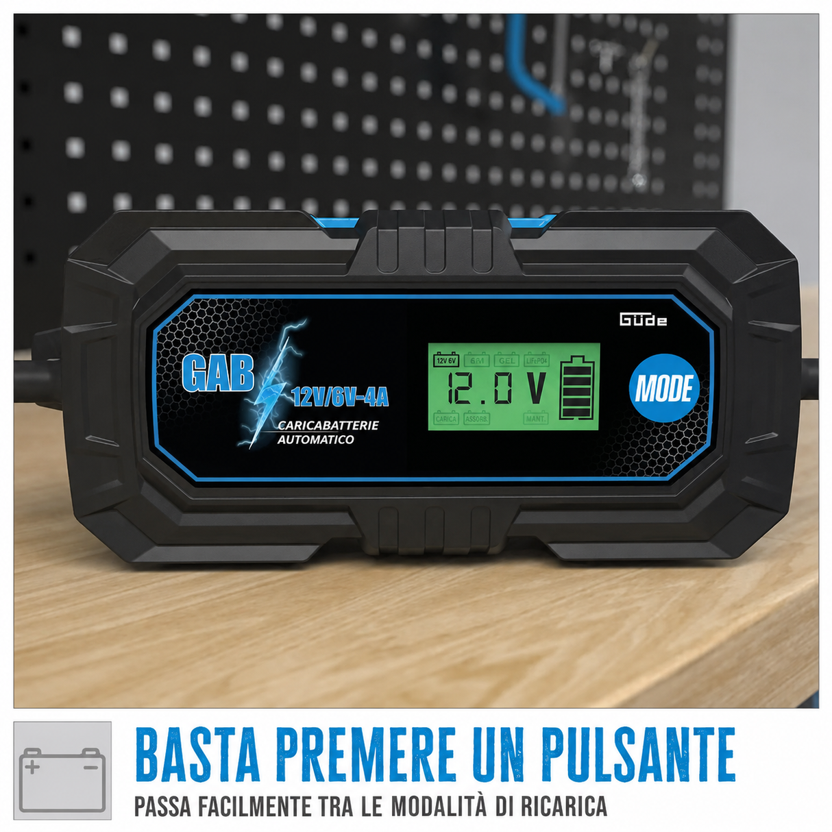 Automatic battery charger Güde GAB 12V/6V-4A