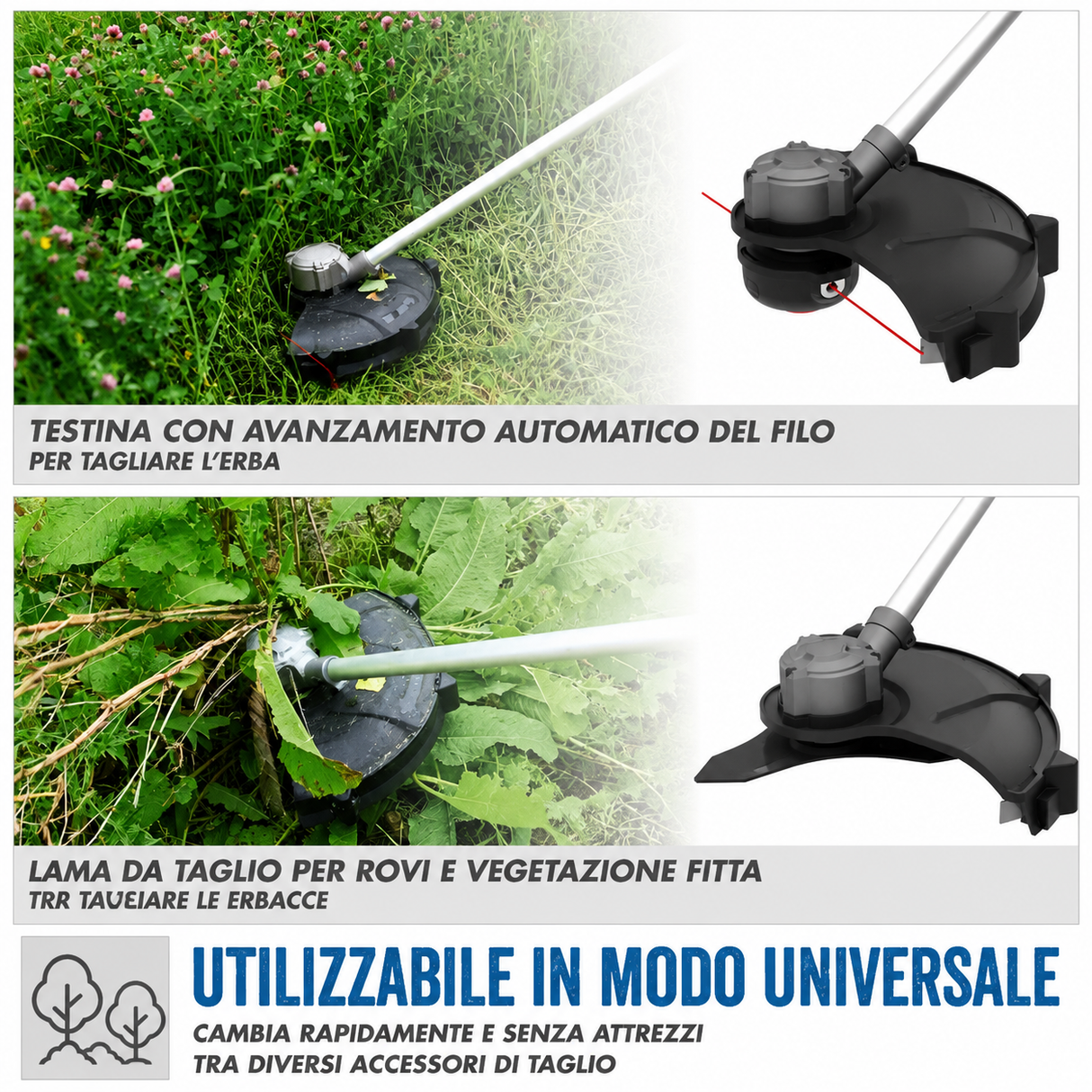 Gardening tool Guede Cordless brush cutter FS 36-0 36V