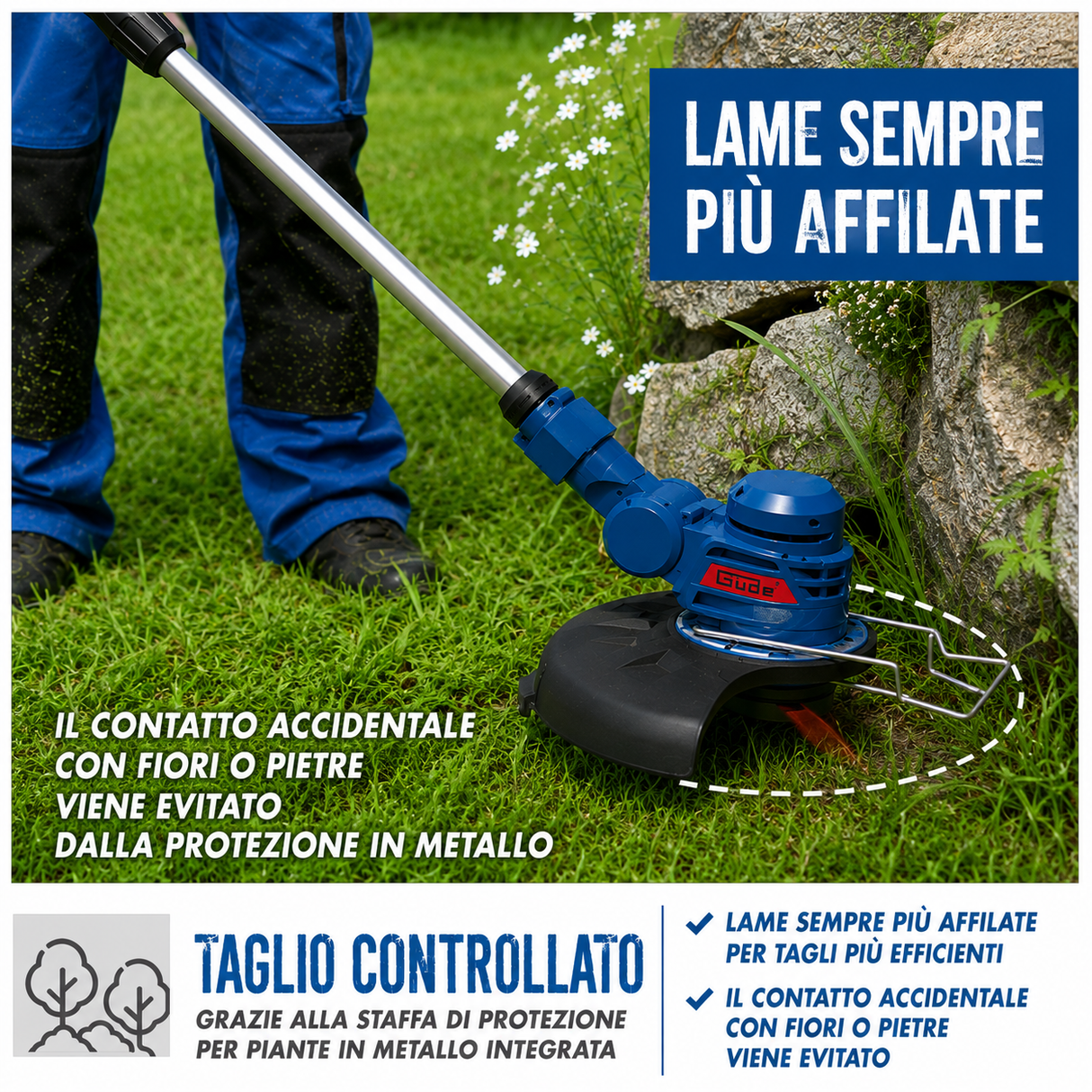 Guede Cordless Brush Cutter RT 18-0 18V Gardening Tool