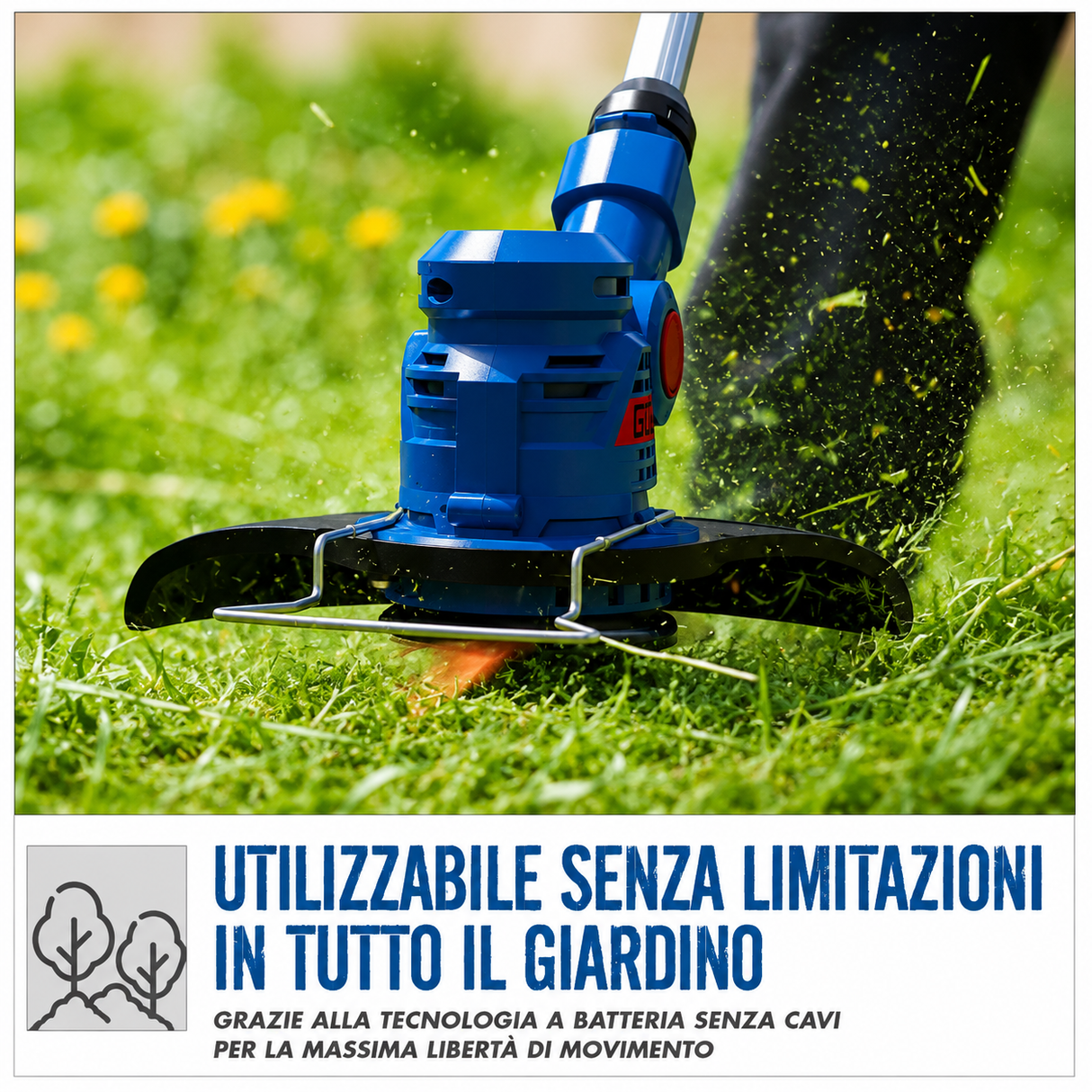 Guede Cordless Brush Cutter RT 18-0 18V Gardening Tool