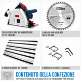 Hand-held circular saw Guede 1400 KE SET