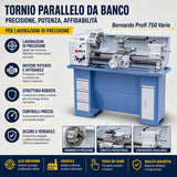 Lathe Bernardo Profi 750 Vario / 230 V – Compact with variable speed