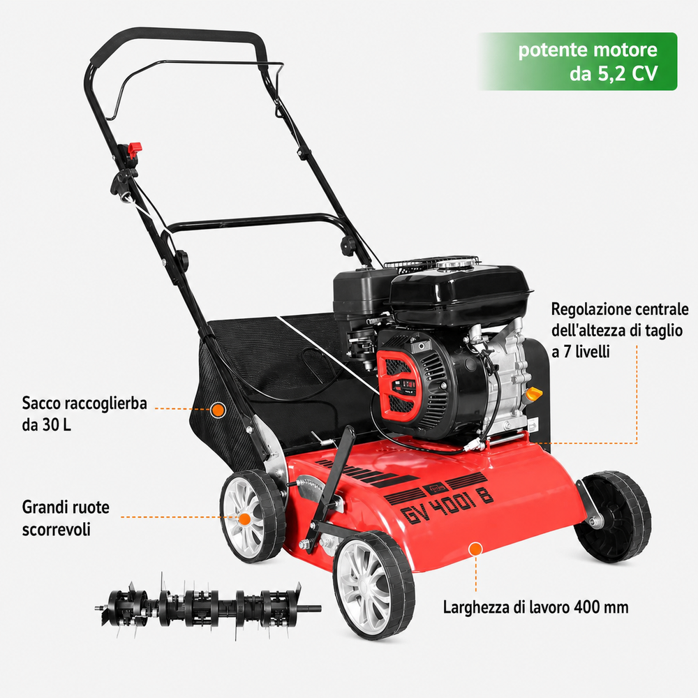 Güde Petrol Aerator and Scarifier GV 4001 B Gardening Tool