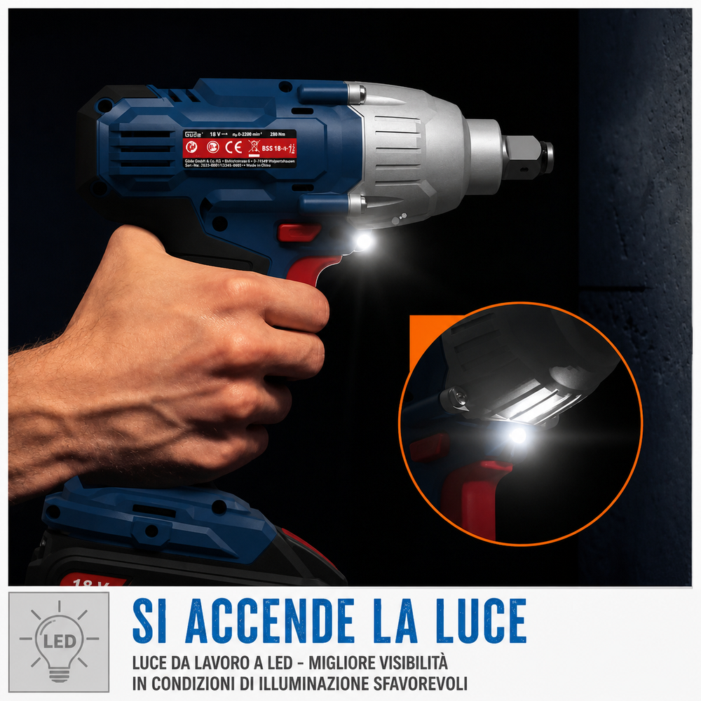 Guede Cordless Impact Driver BSS 18 1/4-0