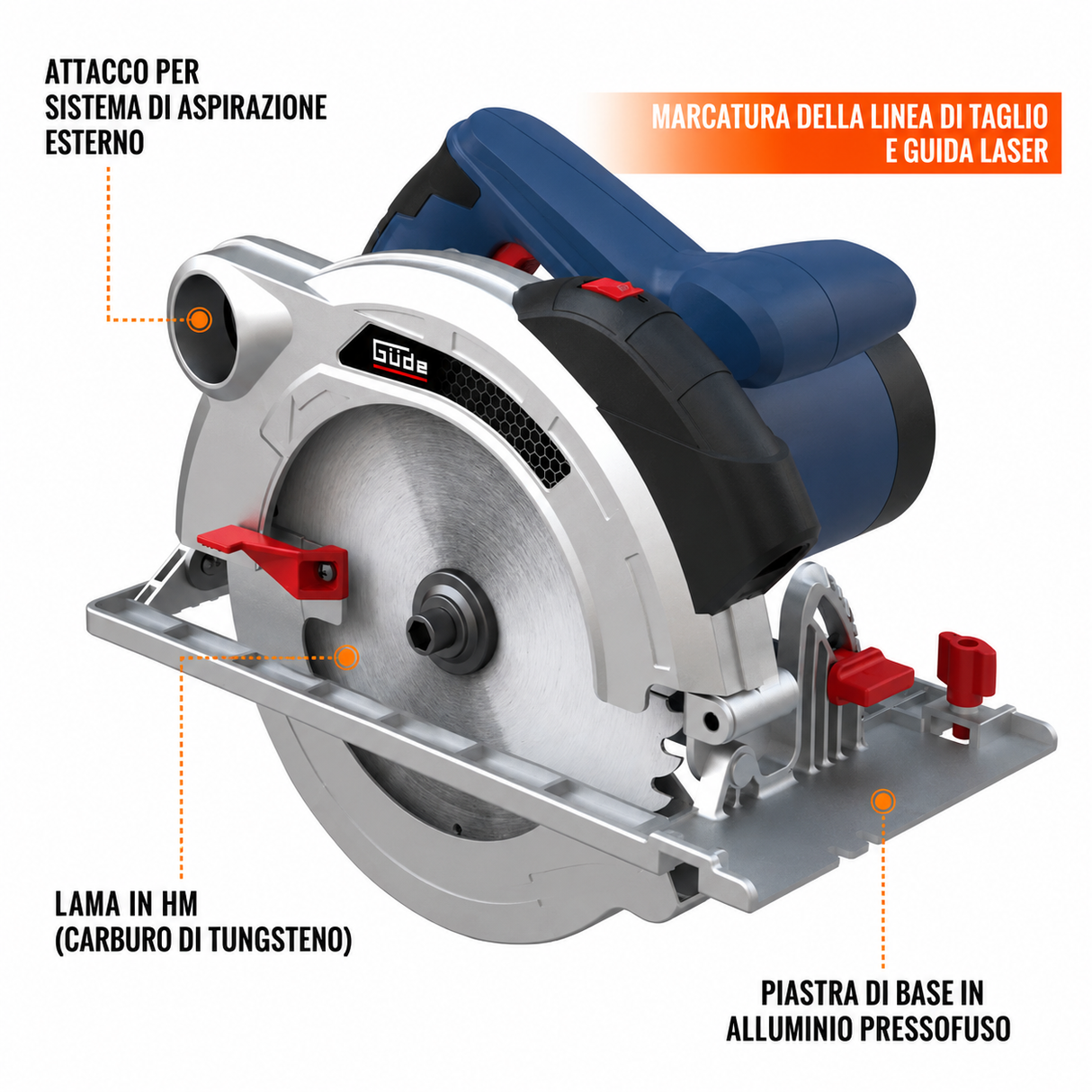 Guede HKS 65-1500 L Hand-Held Circular Saw
