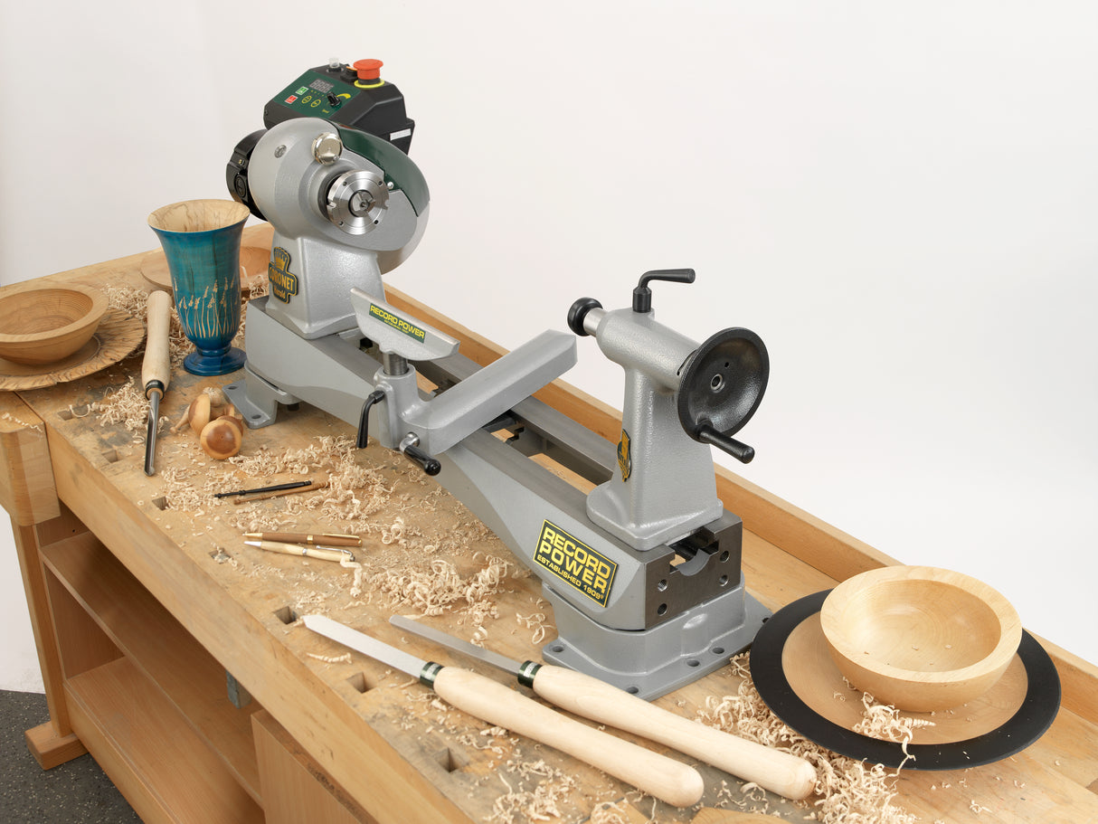 Record Power Coronet Herald Cast Iron Wood Lathe